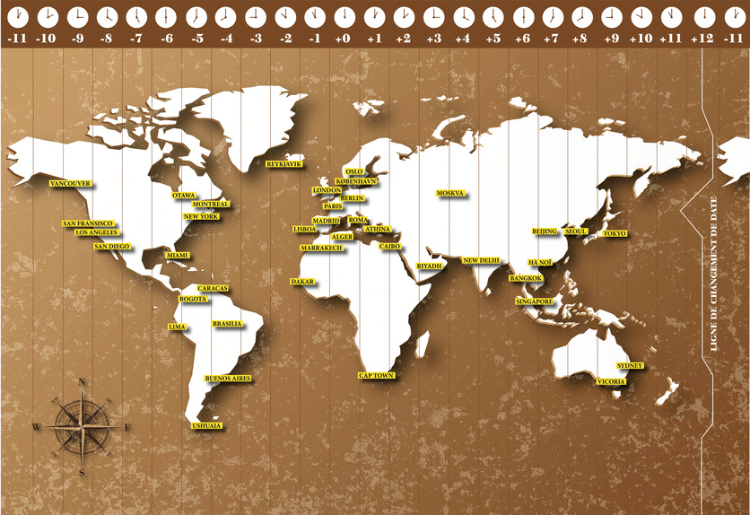 fuseaux horaires mondiaux